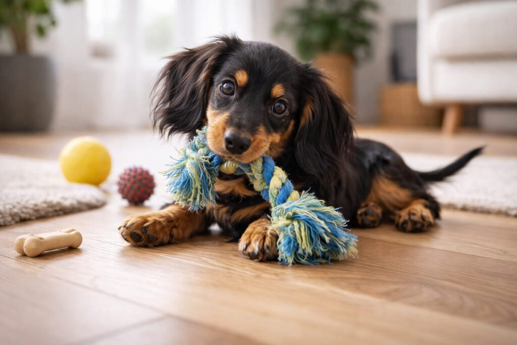 Dasty, štěně jezevčíka